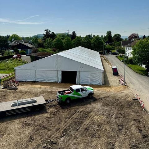  Die Grabungsfläche auf dem Areal in der «Schürmatt» in Kaiseraugst. Foto: Kantonsarchäologie Aargau