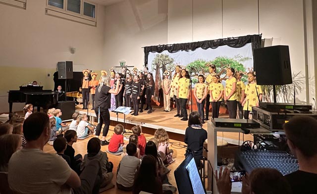 Die Kinderchöre der Musikschule unteres Fricktal begeisterten. Foto: zVg 