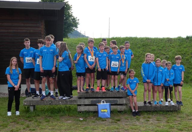 Pendelstafette Jugend: 1., 2. und 3. Rang für die Jugi Stein. Foto: zVg