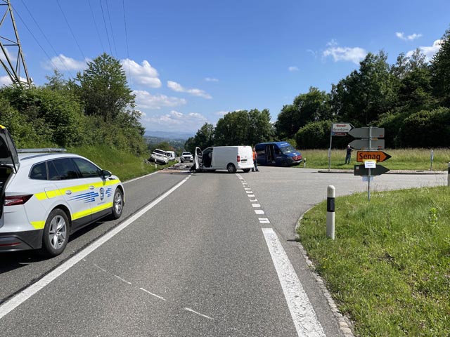 Unfall in Rottenschwil. Foto: Polizei AG