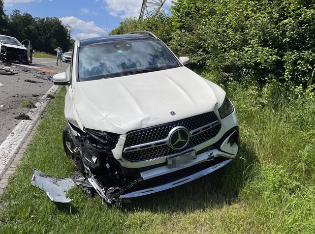 Unfall in Rottenschwil. Foto: Polizei Aargau