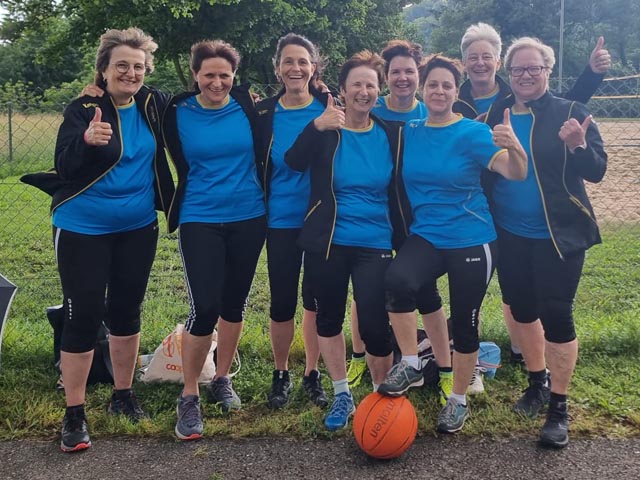 Die Frauenriege Wittnau am Regionalturnfest Sulz-Laufenburg. Foto: zVg