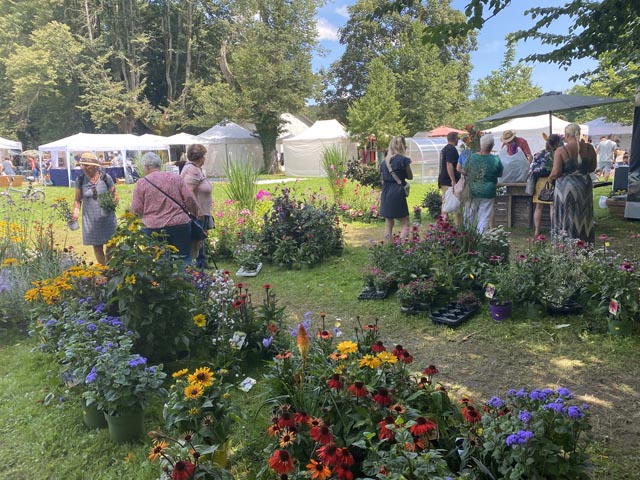 Die Gartenmesse auf Schloss Beuggen war äusserst beliebt. Foto: Sonja Fasler