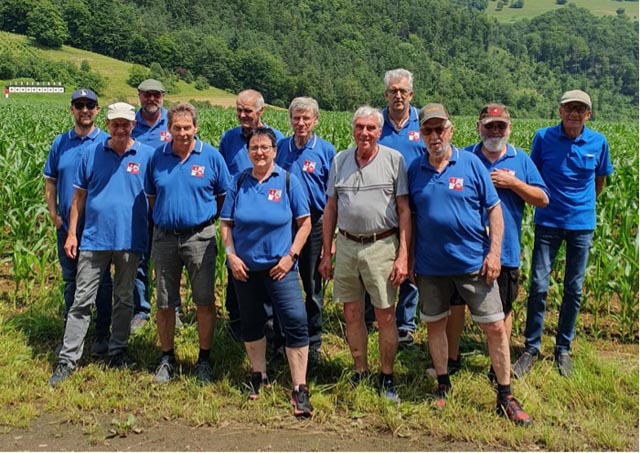 Schützenbund Wallbach auf Vereinsreise im Jura. Foto: zVg