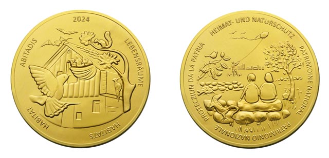 Vorder- und Rückseite des Schoggitalers 2024 – «Lebensräume für Mensch und Natur». Foto: © Schoggitaler