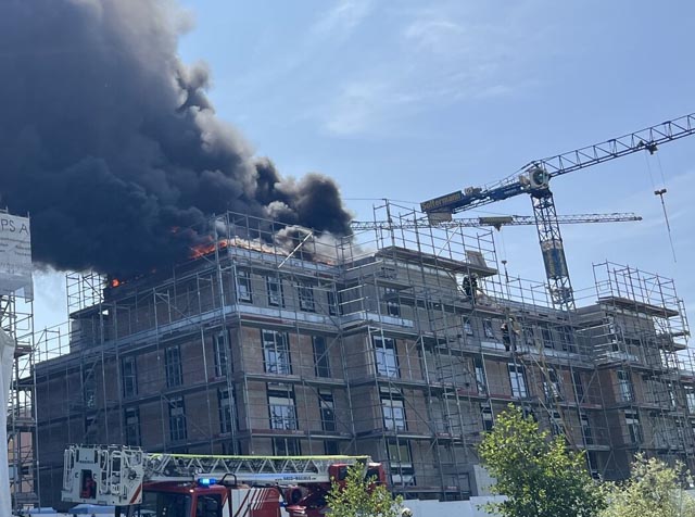 Brand in Frick. Foto: Polizei Aargau 