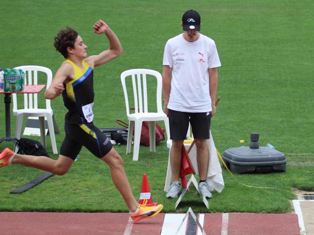 Niclas Schmid wird Fünfter am UBS Kids Cup Schweizer Final. Foto: Stefan Hoenke