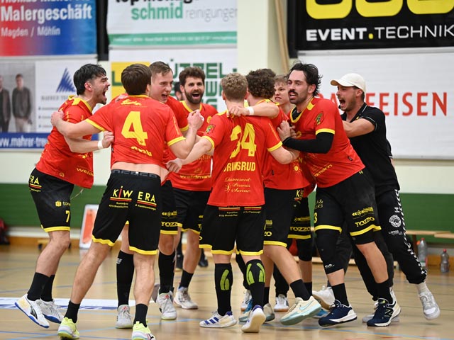 Der TV Möhlin hat Grund zum Jubeln: Sieg gegen den Tabellenführenden. Foto: Christine Steck