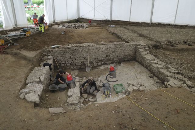 Kaiseraugst: Einblick in die Ausgrabung Kaiseraugst-Schürmatt