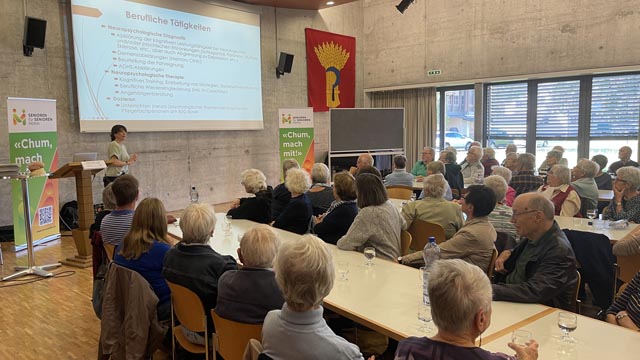 Der Vortrag von Dr. Céline Tanner, Fachpsychologin für Neuropsychologie, stiess auf grosses Interesse. Foto: zVg