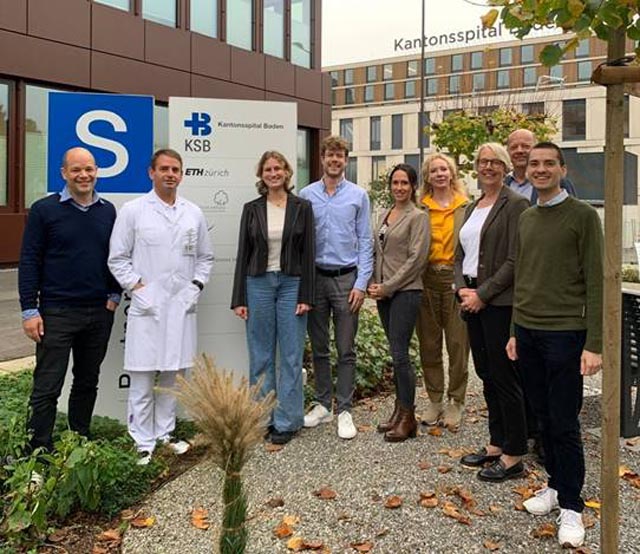 Enge Kooperation: Das Projektteam mit Vertretern von KSB, Scanvio Medical und ETH Zürich. Foto: zVg
