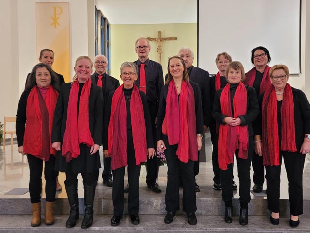 Kirchenchor Mumpf singt in der Martinskirche. Foto: zVg