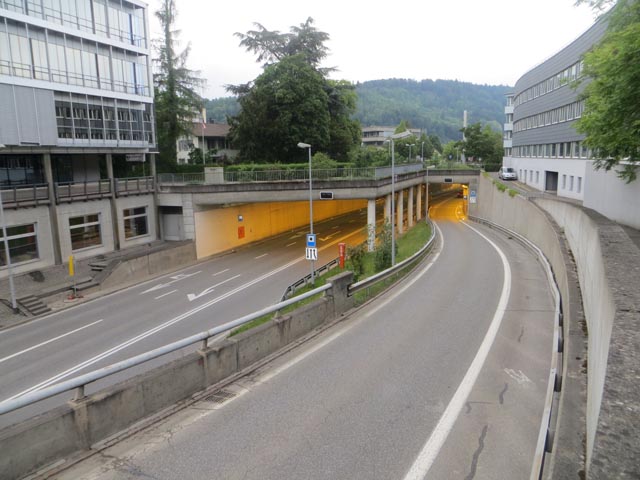 Blick auf den Tunnel Rosengarten. Foto: Copyright Kanton Aargau