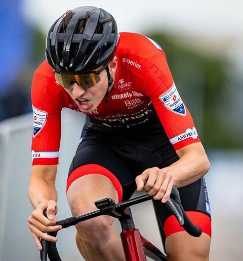 Nicola Schleuniger Dritter der 2. Etappe und Gesamt-Siebter der Oderrundfahrt. Foto: zVg