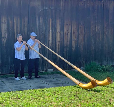 Alphornspieler. Foto: zVg