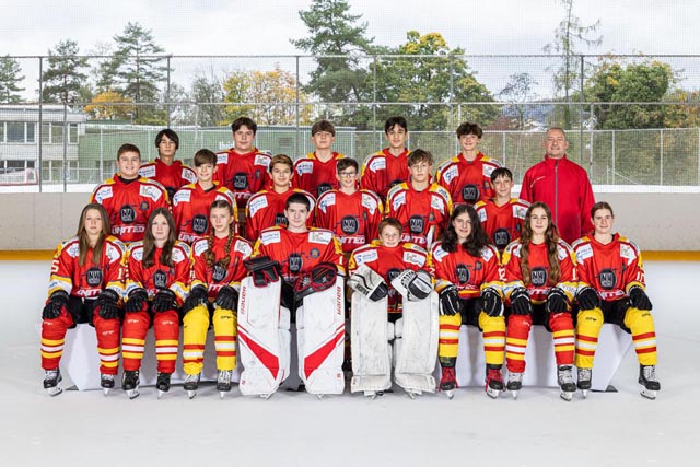 Die U15 des HC NWU red. Foto: zVg