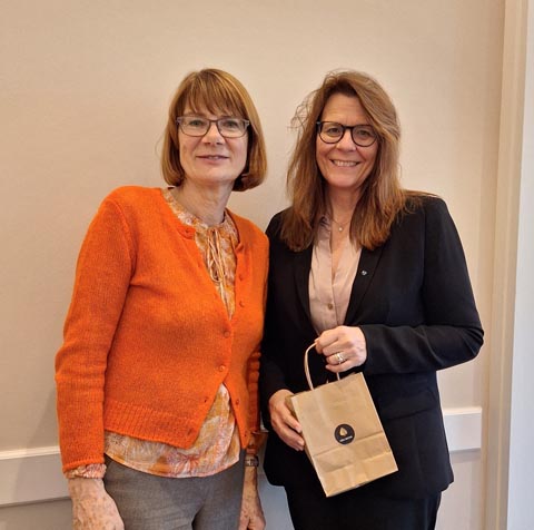 Präsidentin Susanna Schlittler (links) mit Grossrätin Claudia Hauser. Foto: zVg