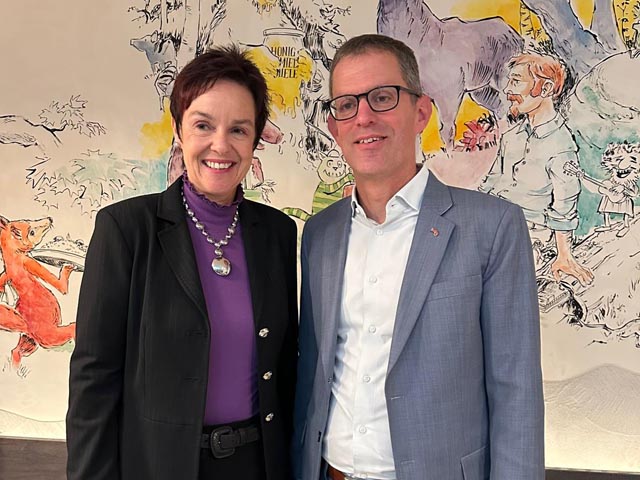 Regierungsrätin Monica Gschwind und ihr Nachfolger Markus Eigenmann. Foto: zVg