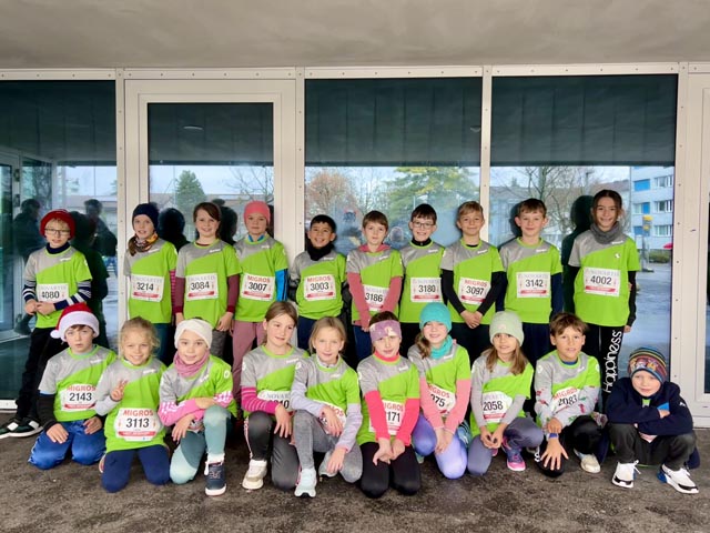 Die Jugi Möhlin am Klausenlauf. Foto: zVg