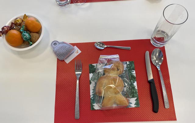 Der Samichlaus besuchte den Pro-Senectute-Mittagstisch in Stein. Foto: zVg