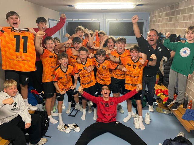 Teamfoto der MU15 nach dem Sieg. Foto: zVg