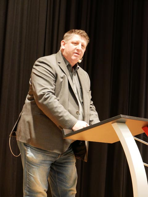 Gemeindeammann Beat Käser bei der Neujahrsansprache