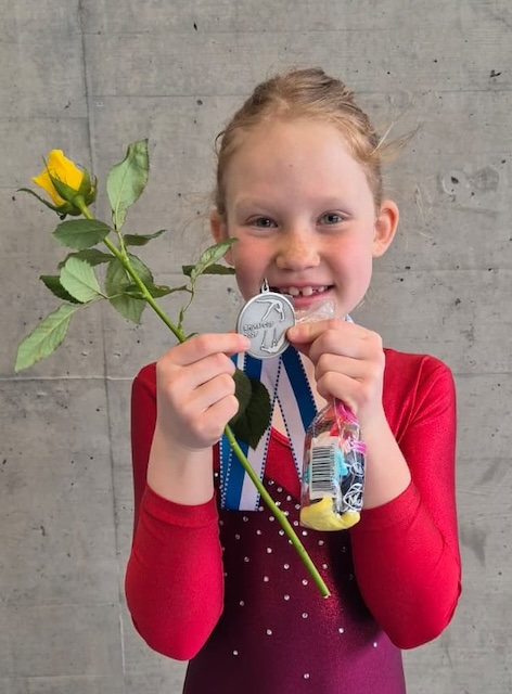 Silbermedaille für Joelle Vogel im Geräteturnen K1. Foto: zVg