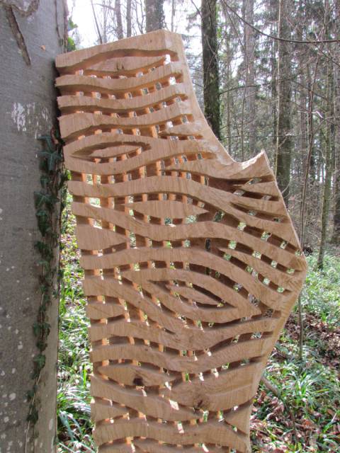 Ein Holzobjekt von Franz Böller