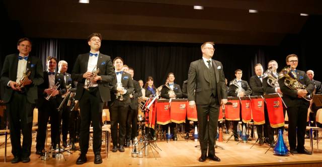 Die Brass Band Fricktal unter Leitung von Florentin Setz