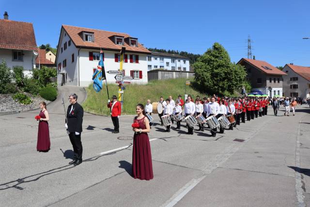  Die Musikgesellschaft Wittnau am Kantonalen Musiktag in Sulz im vergangenen Jahr. Foto: zVg