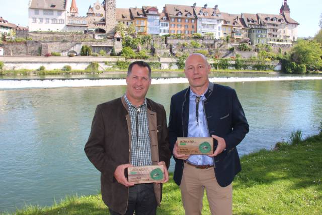 Die neuen Ehrenmitglieder Patrick Obrist (links) und Martin Will. Foto: zVg