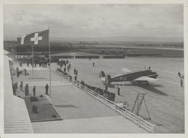 Eröffnung Flughafen Basel-Mulhouse 1946. Foto: Copyright: EuroAirport