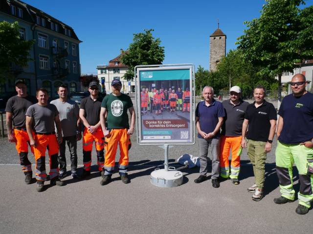 Die Kampagne «Sauberer Lebensraum – gemeinsam abfallfrei» wurde in Anwesenheit zahlreicher Werkhofmitarbeiter am Freitagvormittag in Laufenburg gestartet.