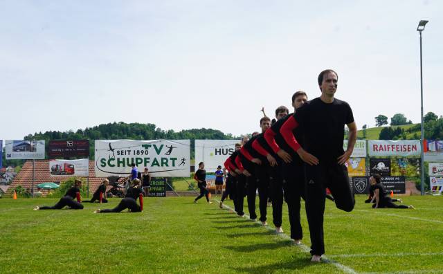 Einer von vier Wölflinswiler Fricktalermeister: Das Gymnastik-Team