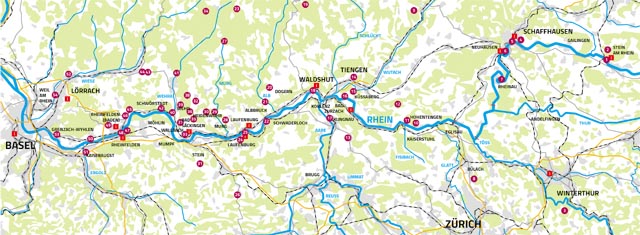 Ausschnitt aus der Karte «Geschichte und Natur erleben». Foto: zVg