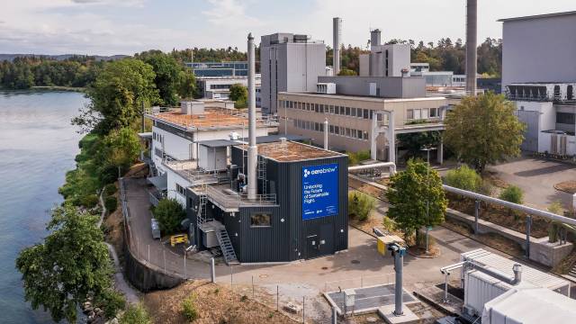 Die neu eingeweihte «aerobrew»-Demonstrationsanlage befindet sich auf dem Gelände des Paul Scherrer Instituts PSI. © Paul Scherrer Institut PSI/Markus Fischer