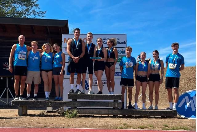 Die gemischte 4x100m-Staffel aus Stein belegte den dritten Rang.