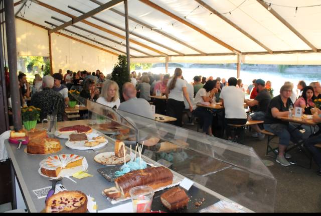 Gelungenes Fischessen am Rhein. Foto: zVg