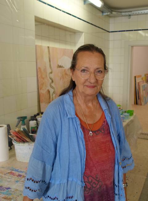 Full house: Beatrice Berner, Initiatorin der offenen Ateliers in Rheinfelden, freute sich über guten Besuch.