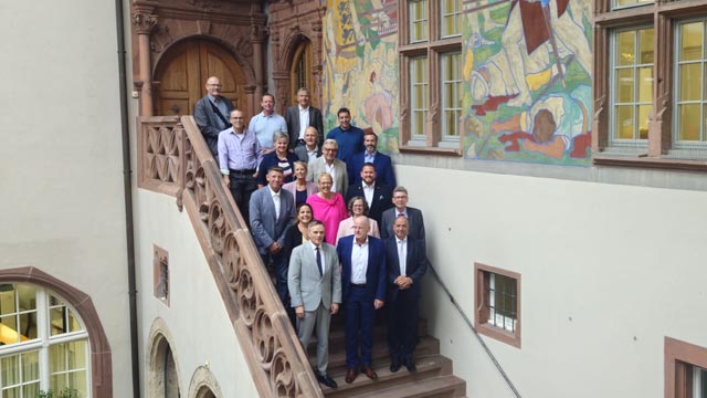 Hoher Besuch im Rheinfelder Rathaus. Foto: zVg 