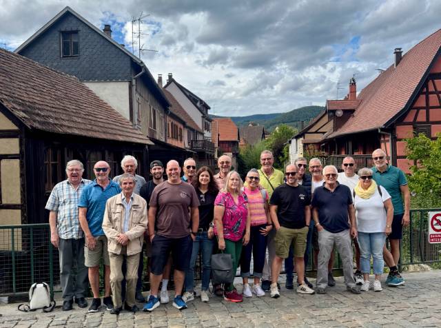 Die Ehrenmitglieder des TV Stein im schönen Städtchen Kaysersberg