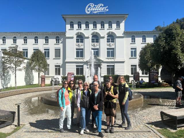 Die Fricker Samariter vor dem Maison Cailler. Foto: zVg  