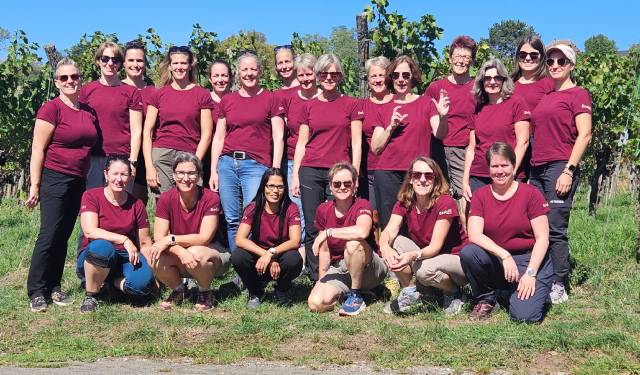 Die Bodyfit-Frauen aus Zeihen besuchten Hallau. Foto: zVg 