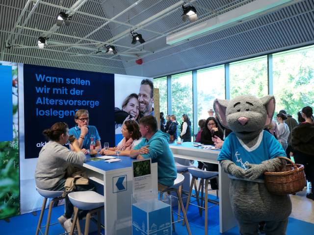 Die Gewerbeschau in der Stadthalle und im Zelt daneben zählt in diesem Jahr 35 Aussteller. Foto: zVg