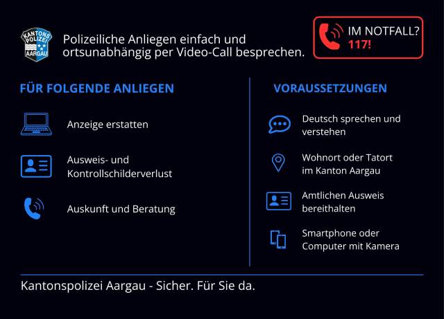 Erste Eindrücke vom Digitalen Stützpunkt der Kantonspolizei Aargau
