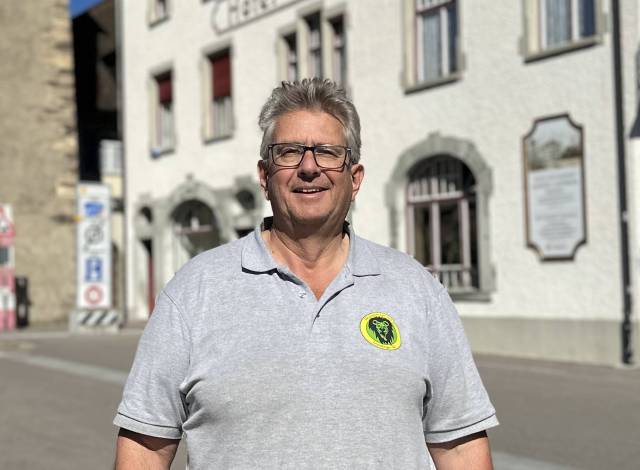 Vom 9. bis 11. Oktober ist die Burgmatt in Laufenburg Teil des Festgeländes. Stadtammann René Leuenberger freut sich auf die kommende hela. Der 56-Jährige wird natürlich an allen drei Tagen präsent sein. Foto: Sonja Fasler   