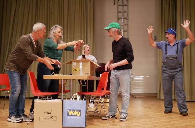 Impressionen von der Theaterprobe in Eiken