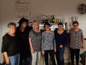 Bild (von links): Die Jubilarinnen Beatrice Hasler, Susanne Wahl, Ursula Herzog, Karin Küng, Jacqueline Loepfe und Manuela Lang. Foto: zVg